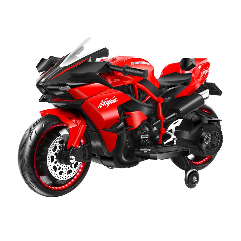 Motosikal Tunggangan Saiz Besar 12V untuk Kanak-kanak Lebih Tua dengan muzik & cahaya