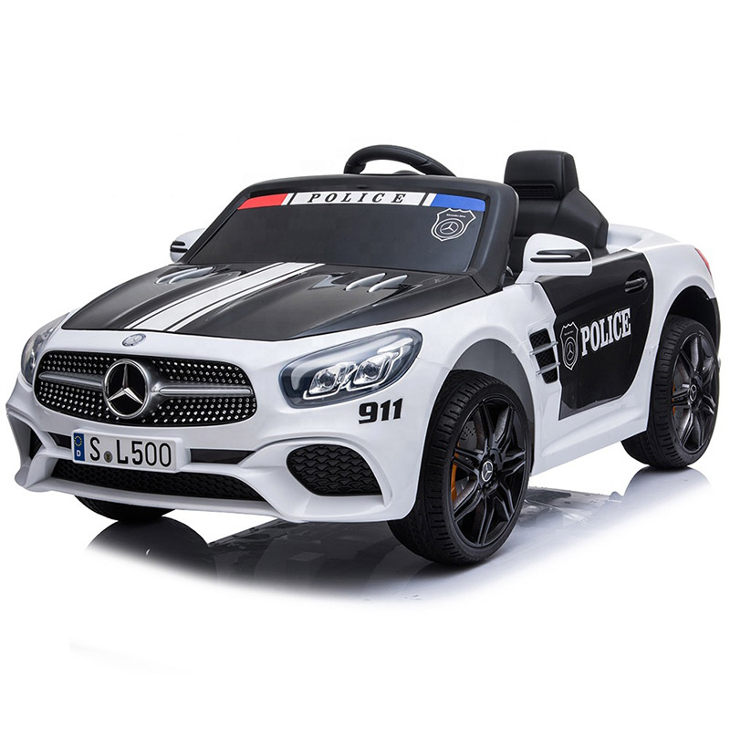 Kereta Polis Kanak-kanak 12v Edisi Benz Sl500 Berlesen