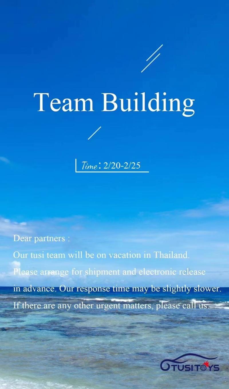 2/20-2/25 Pasukan kami akan bercuti di Thailand