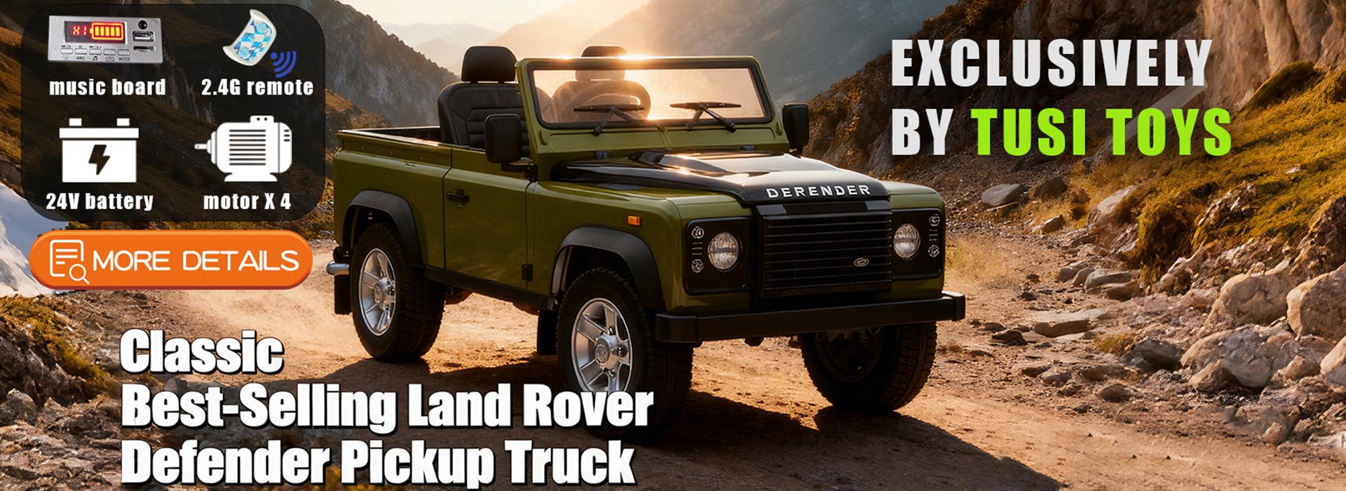 Trak Pickup Land Rover Defender Klasik Terlaris