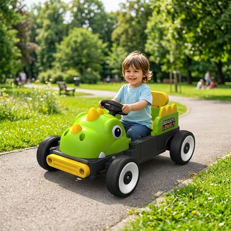 Motor Dwi Kereta Elektrik Kanak-kanak Bentuk Dinosaur 12V