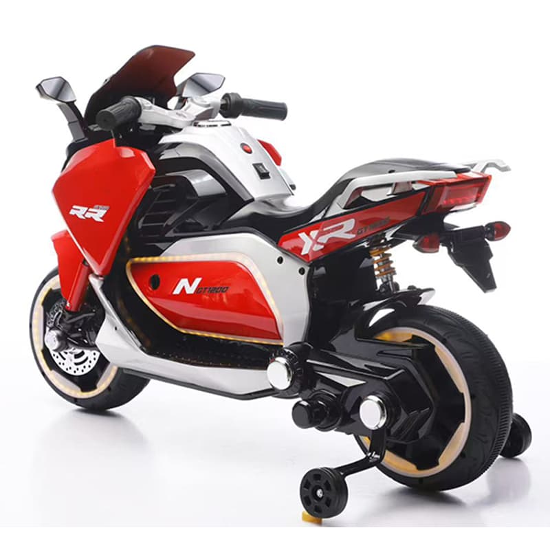 12V Dual Motor Kids 2-Wheel Motorcycle with MP3 player & Bluetooth
