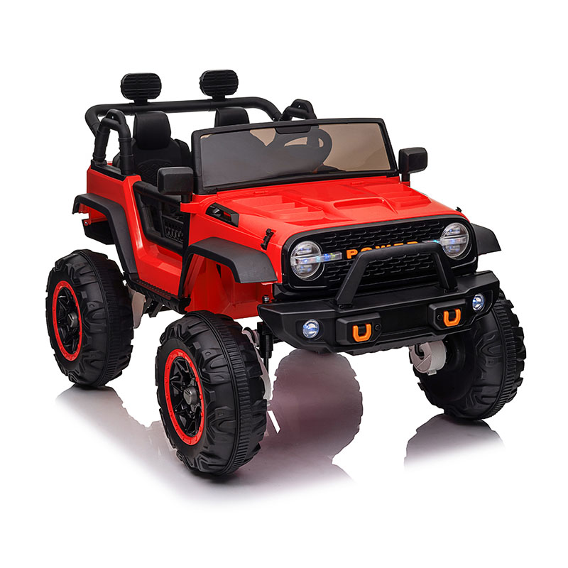 Kids Electric Car with One-Button Start, Music & LED Lights