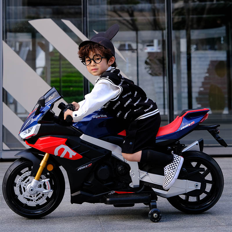 Licensed Aprilia RSV4 Electric Motorbike with one button start