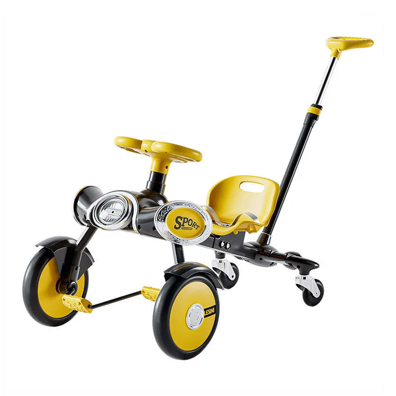 Kereta Hanyut Kayuh Kanak-kanak dengan Pemegang Tolak 4 Roda Go Kart